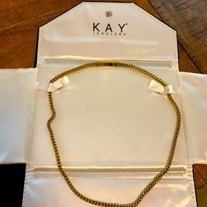 20” gold foxtail chain
